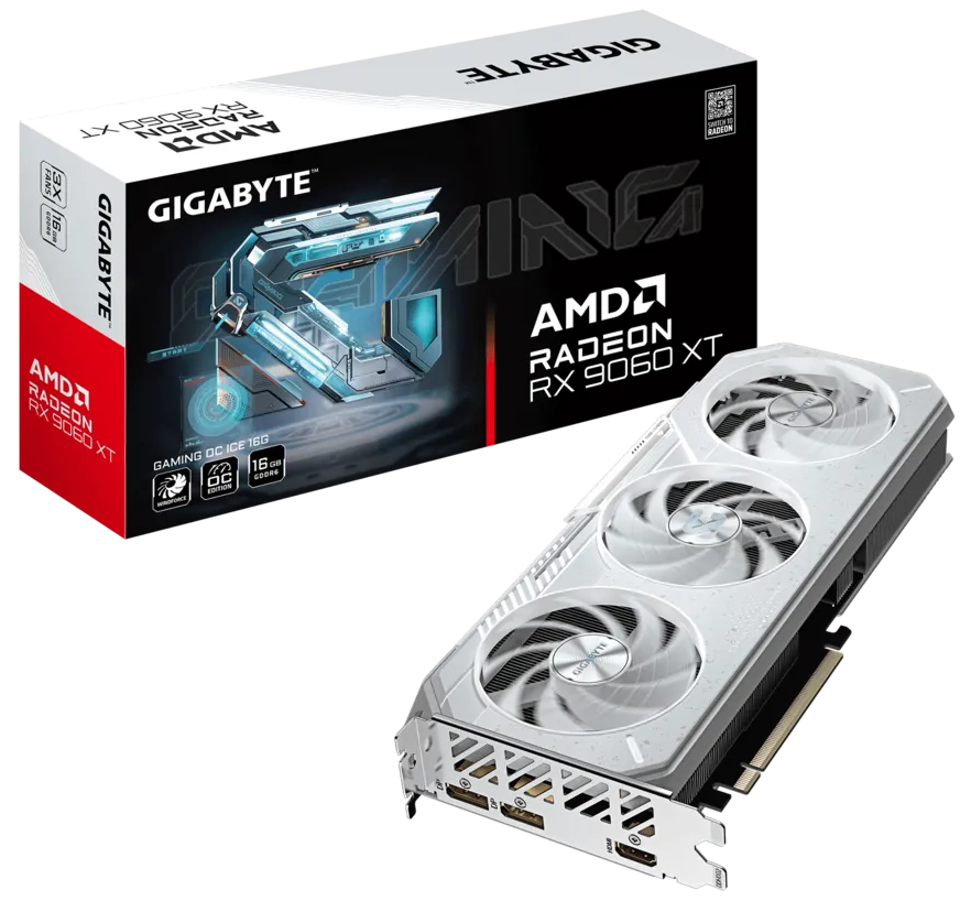 Gigabyte GV-R906XGAMINGOCICE-16GD Radeon RX 9060 XT GAMING OC ICE 16GB