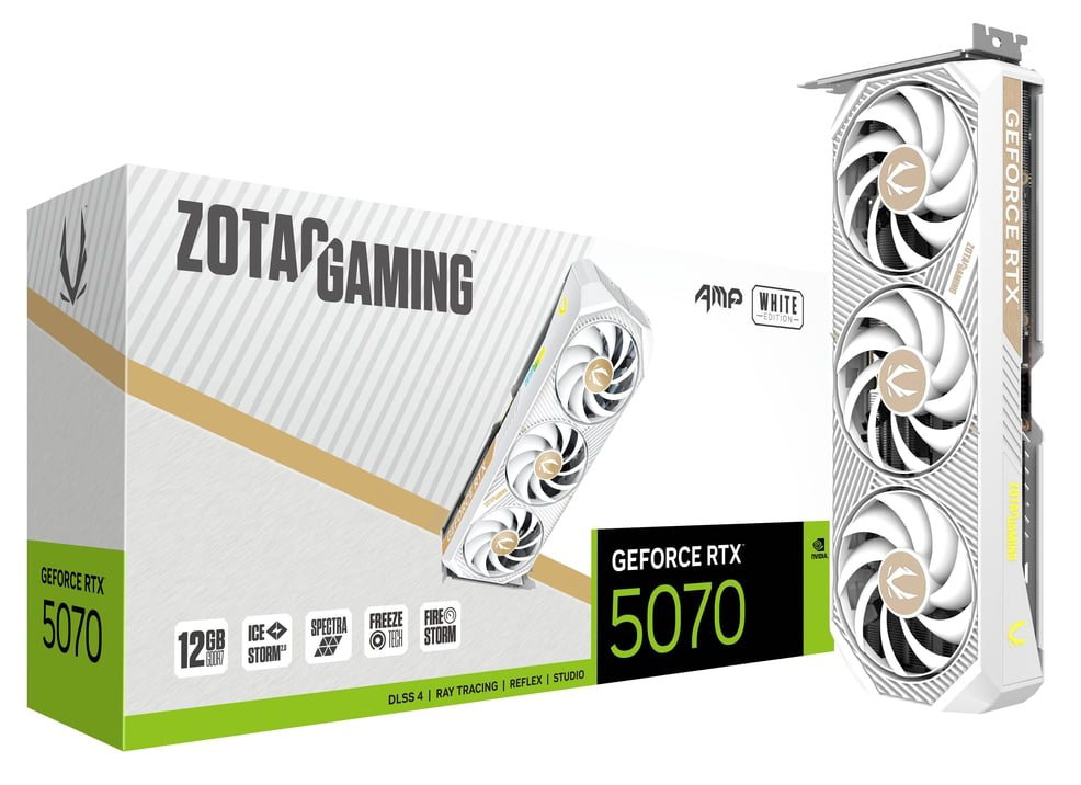 ZOTAC ZT-B50700FQ-10P GAMING GeForce RTX 5070 AMP White 12GB